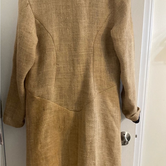 Full length burlap coat - Picture 2 of 5